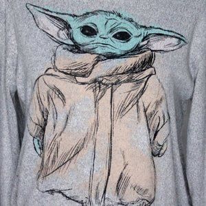 Star Wars Mandalorian Grogu Baby Yoda Hoodie Size S